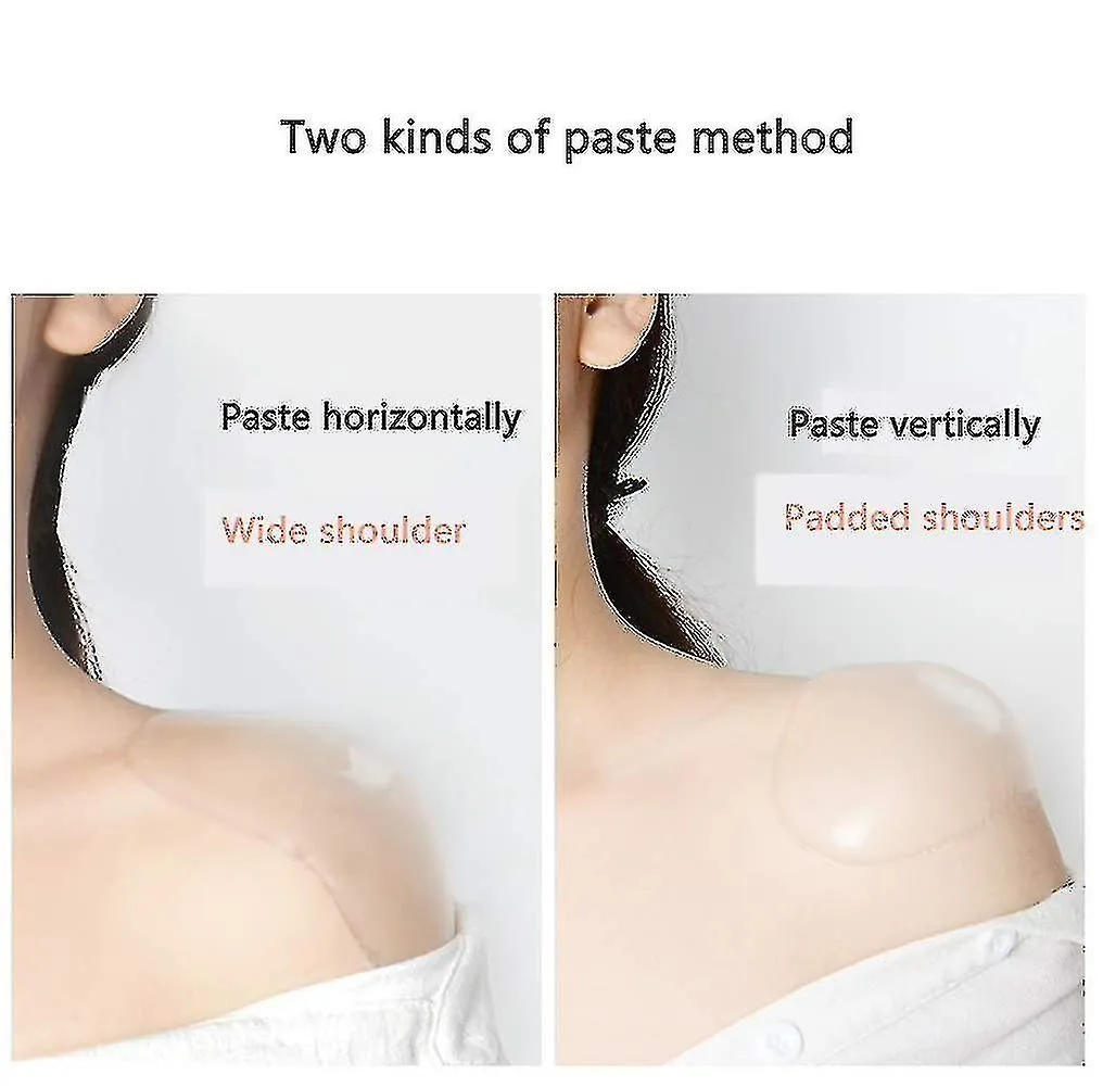2 Pieces Silicone Self Adhesive Shoulder Pads, Invisible Shoulder Pads