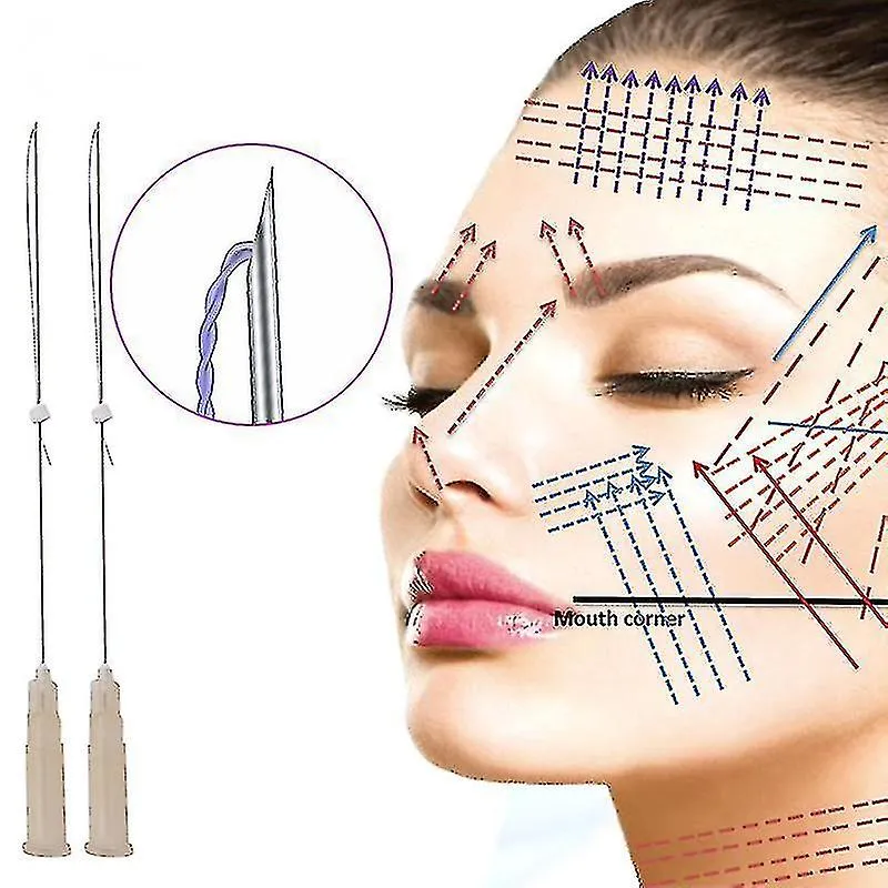 20pcs Free Pdo Thread Lift Fish Bone Molding Cog Mono Screw Face Lifting L Blunt Nose Bridge Lifting Thread Pdo Cog 4d6d Plla