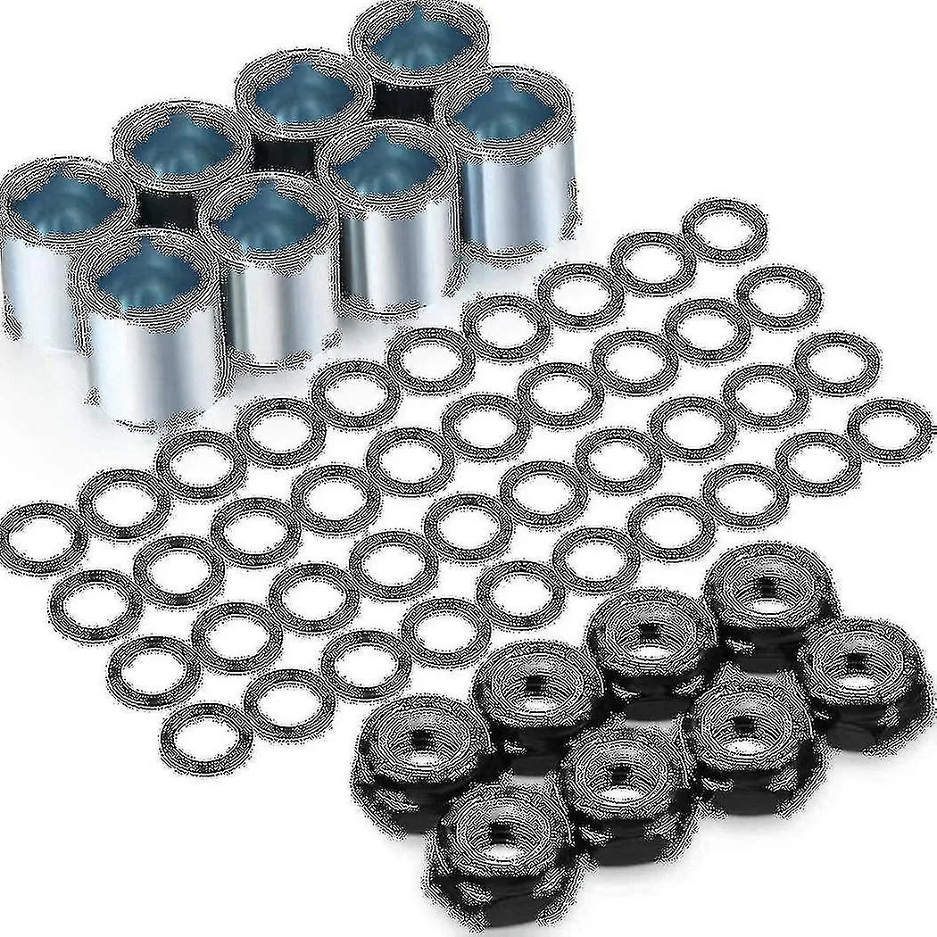 56 Pieces Skateboard Truck Hardware Kit Includes Spacers, Axle Nuts And Speed Rings For Skateboard