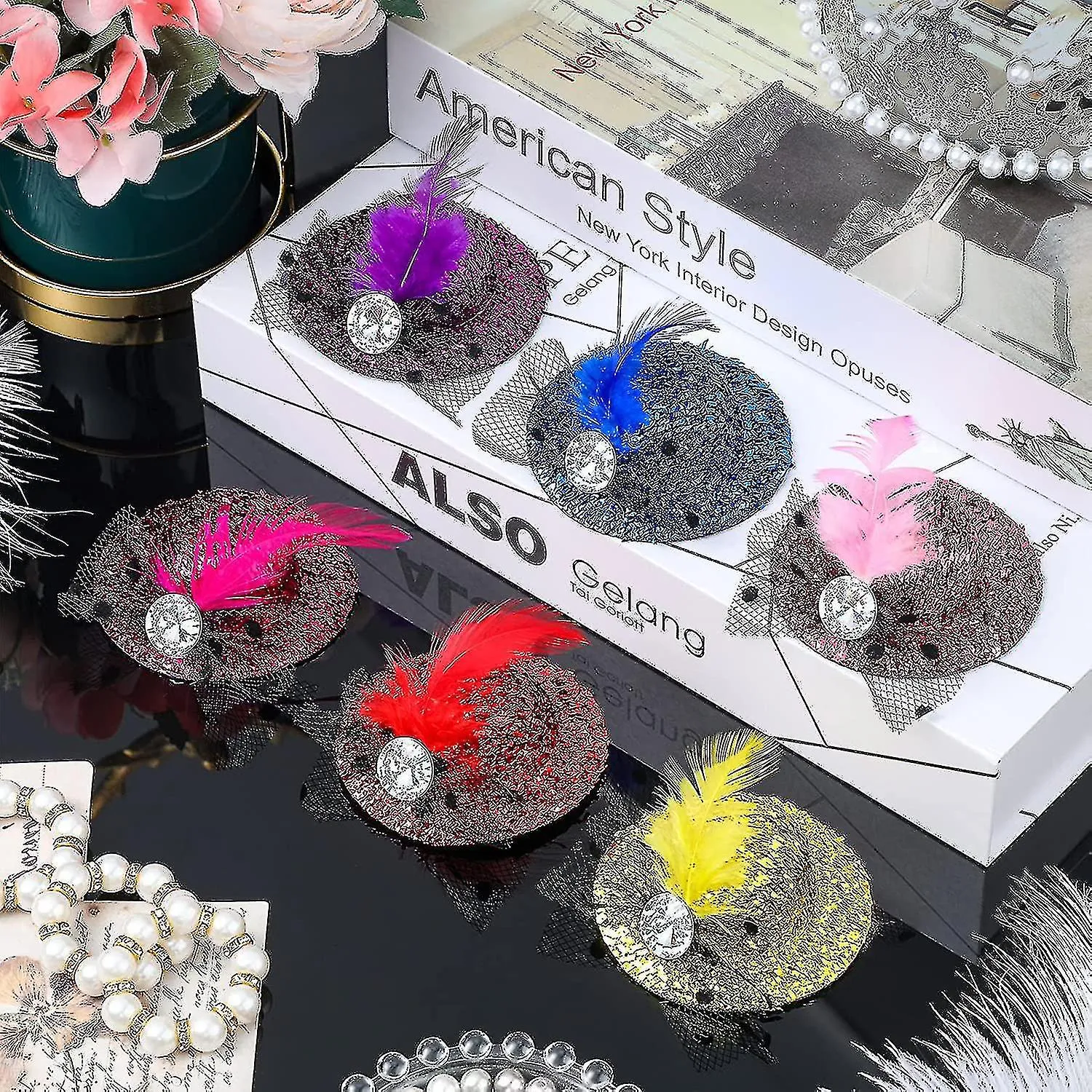 6 Pieces Chicken Hats For Hens Tiny Pets Funny Chicken Accessories Fea