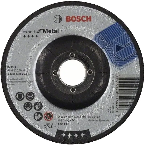 9X BOSCH  EXPERT FOR METAL  DISCO DE LIJAMETAL, 125X22,2X6 MM + BOSCH  EXPERT FOR METAL  DISCO DE LIJAMETAL, 125X22,2X6 MM