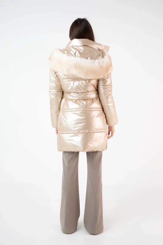 ABRIGO FOURGE  BEIGE