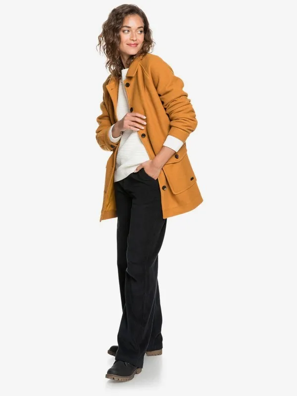 Abrigo lana ROXY midi para Mujer Keep Me Warm BUCKTHORN BROWN (cnr0) Ref. ERJJK03395 camel
