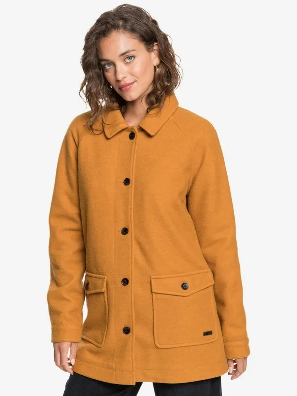 Abrigo lana ROXY midi para Mujer Keep Me Warm BUCKTHORN BROWN (cnr0) Ref. ERJJK03395 camel