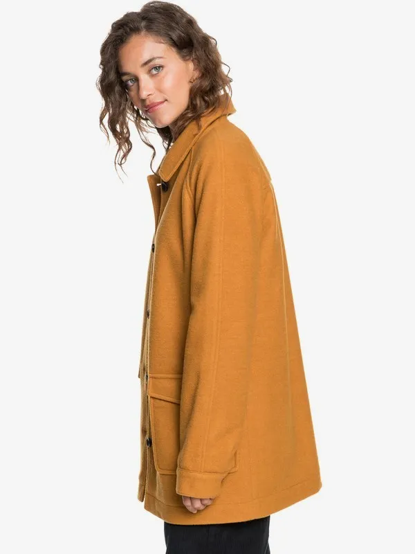 Abrigo lana ROXY midi para Mujer Keep Me Warm BUCKTHORN BROWN (cnr0) Ref. ERJJK03395 camel