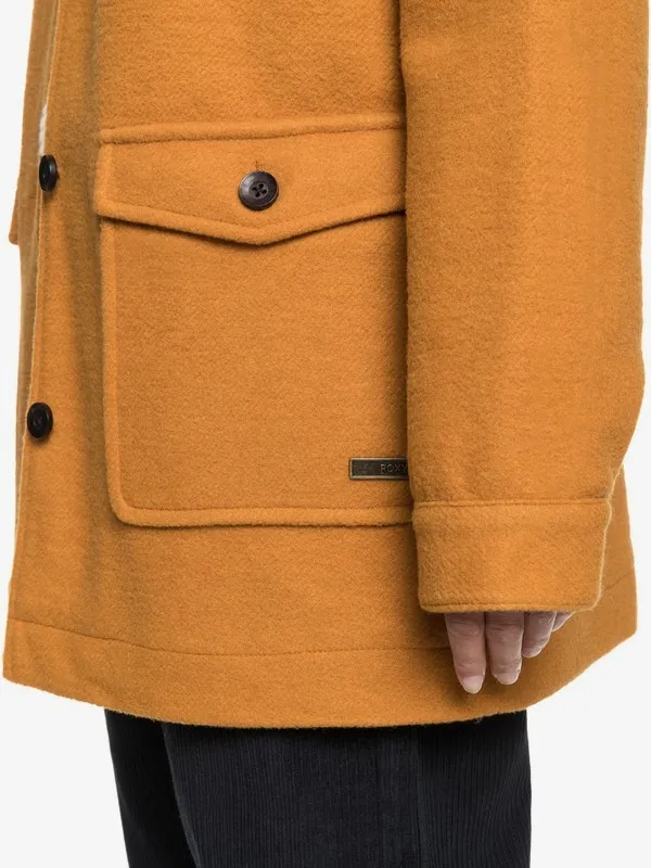 Abrigo lana ROXY midi para Mujer Keep Me Warm BUCKTHORN BROWN (cnr0) Ref. ERJJK03395 camel
