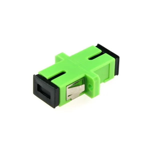 ACOPLADOR DE FIBRA OPTICA SCAPC MONOMODO SIMPLEX  VERDE