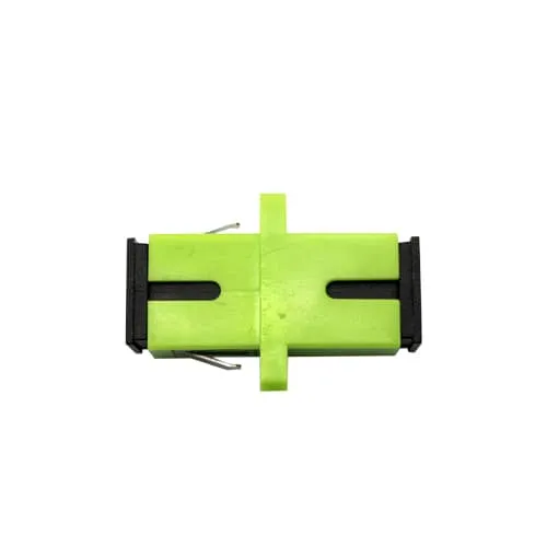 ACOPLADOR DE FIBRA OPTICA SCAPC MONOMODO SIMPLEX  VERDE