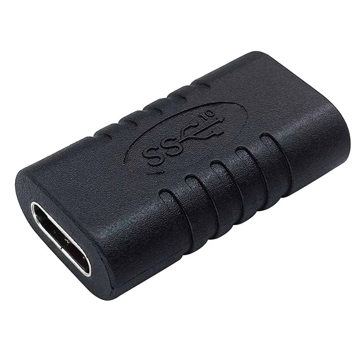 ADAPTADOR EMPALME USBC HEMBRA  NEGRO