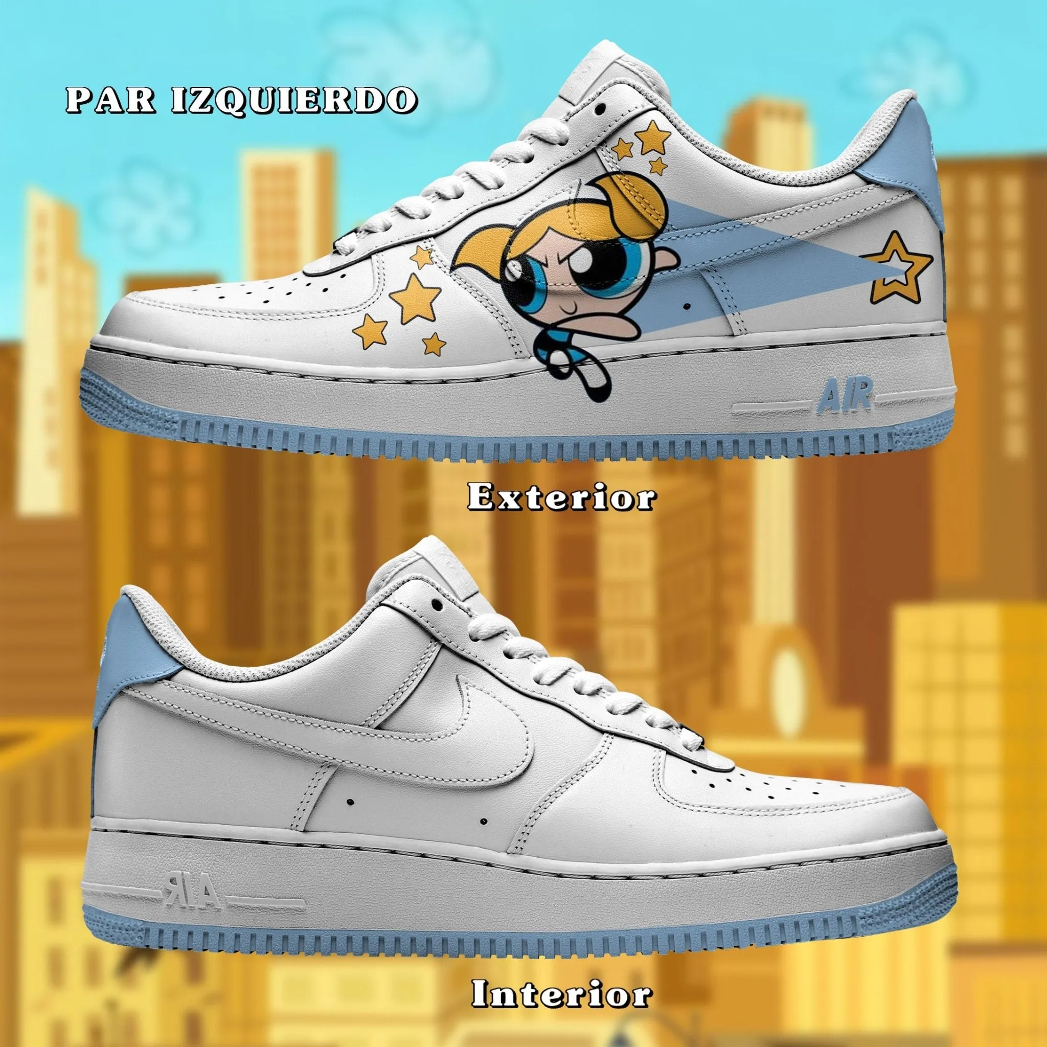 Air Force 1 x Burbuja (Las chicas super poderosas)