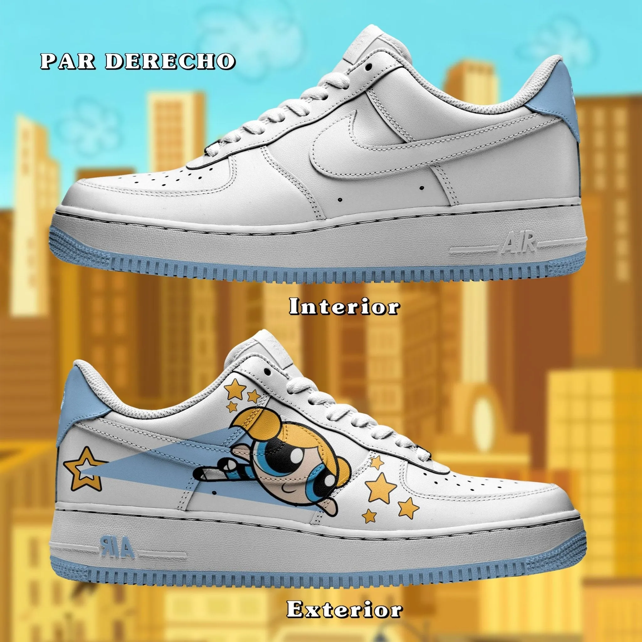 Air Force 1 x Burbuja (Las chicas super poderosas)
