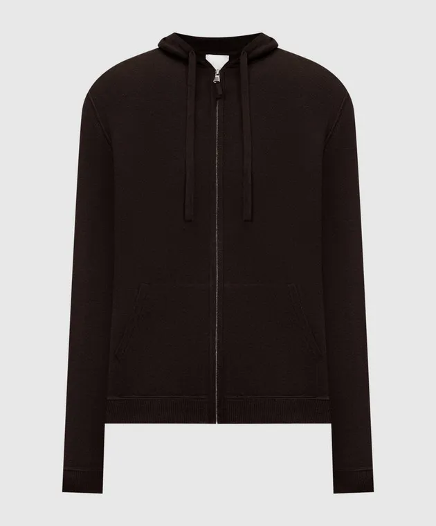 Allude Brown sports jacket made of wool and cashmere
