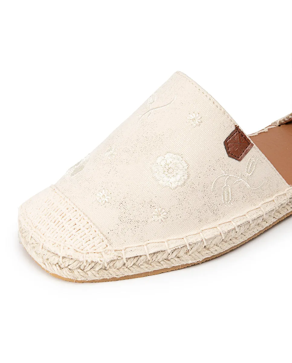 Alpargata Atada Zuma Beige Brillo