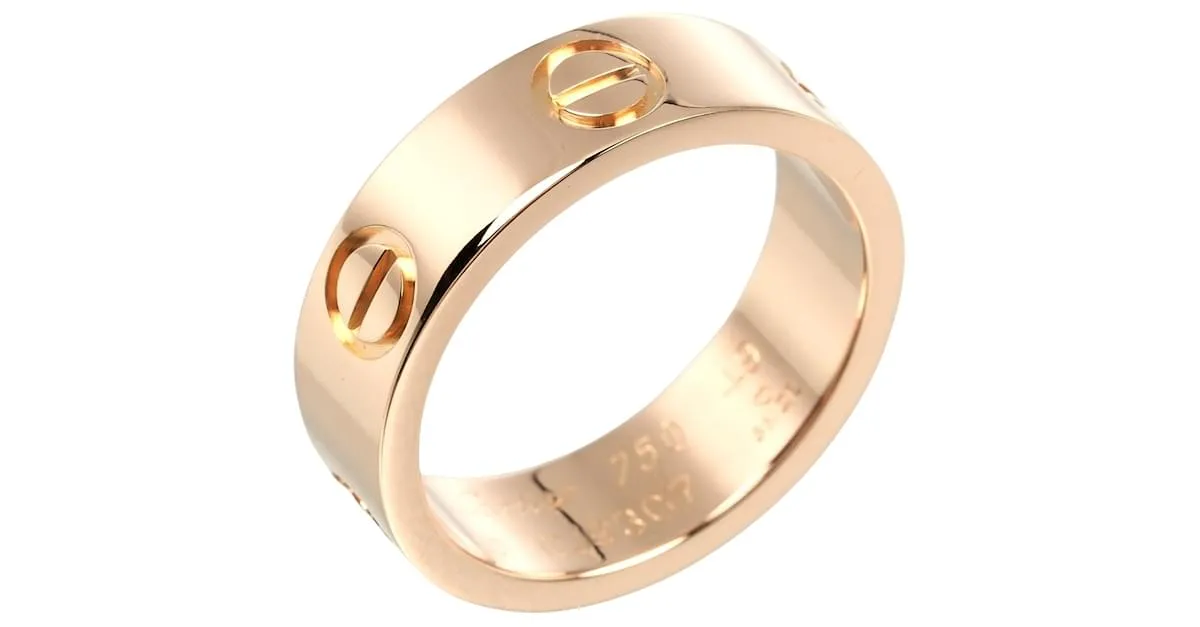 Anillo Cartier Love en oro rosa 