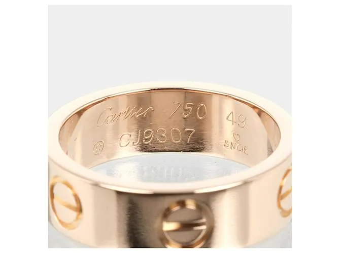 Anillo Cartier Love en oro rosa 