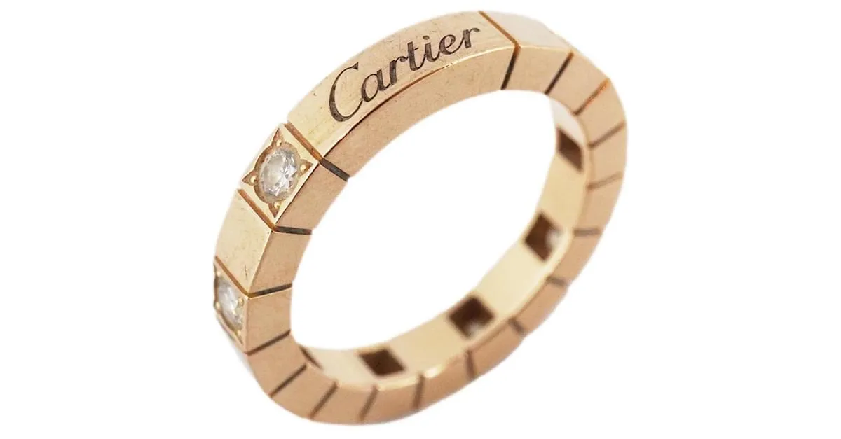 Anillo de diamante en oro rosa de 18K Cartier 