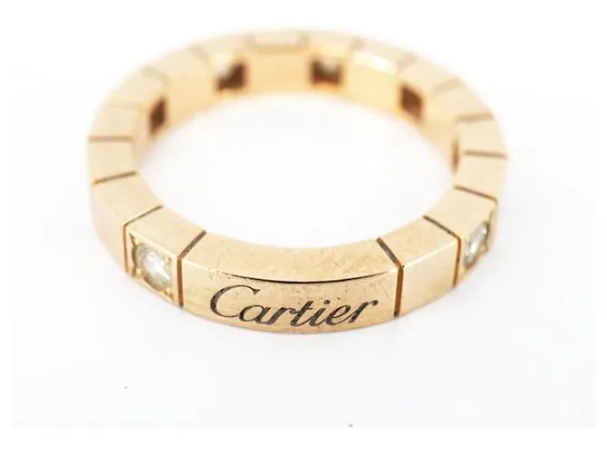Anillo de diamante en oro rosa de 18K Cartier 