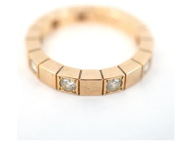 Anillo de diamante en oro rosa de 18K Cartier 