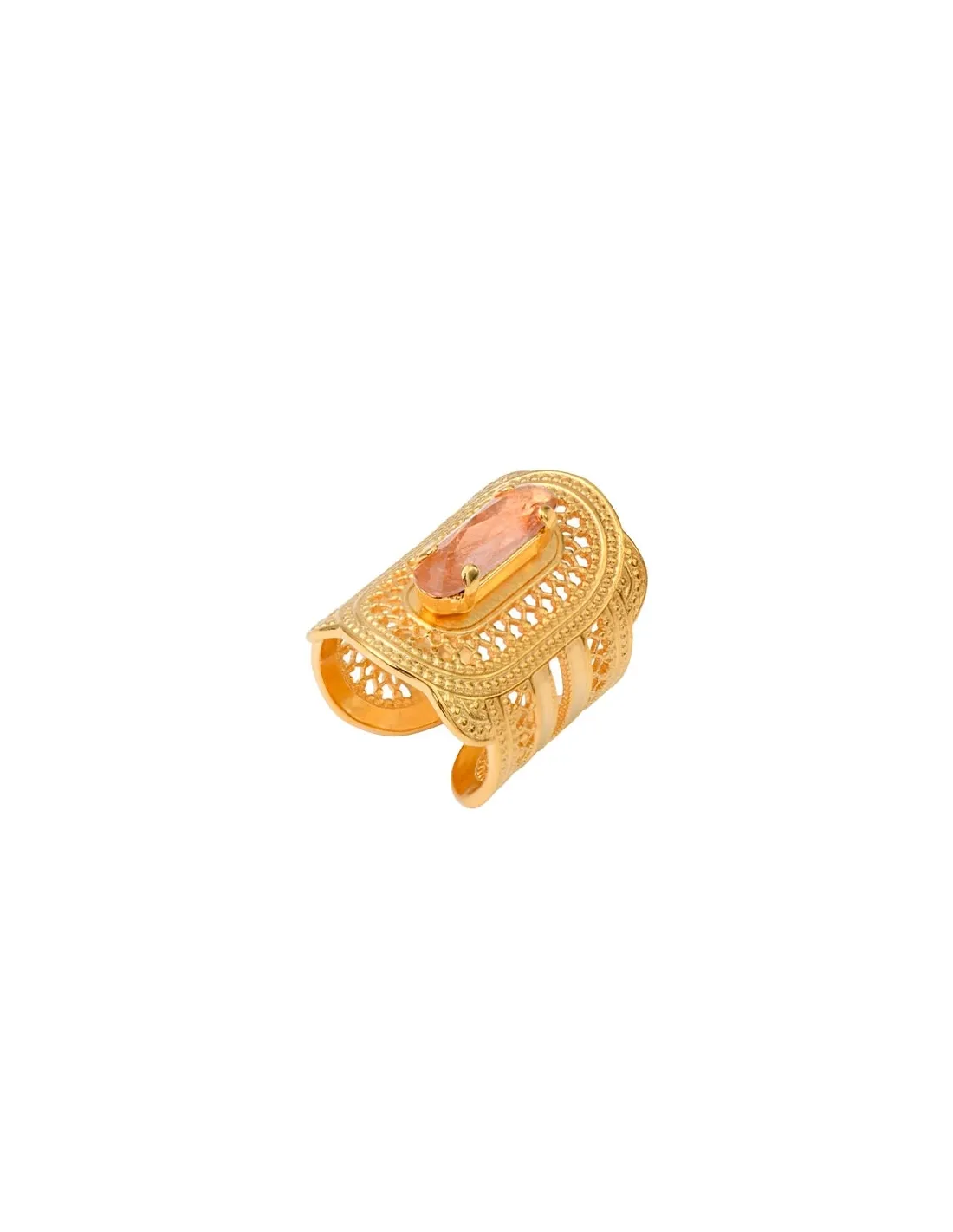 Anillo grande Noor rosa