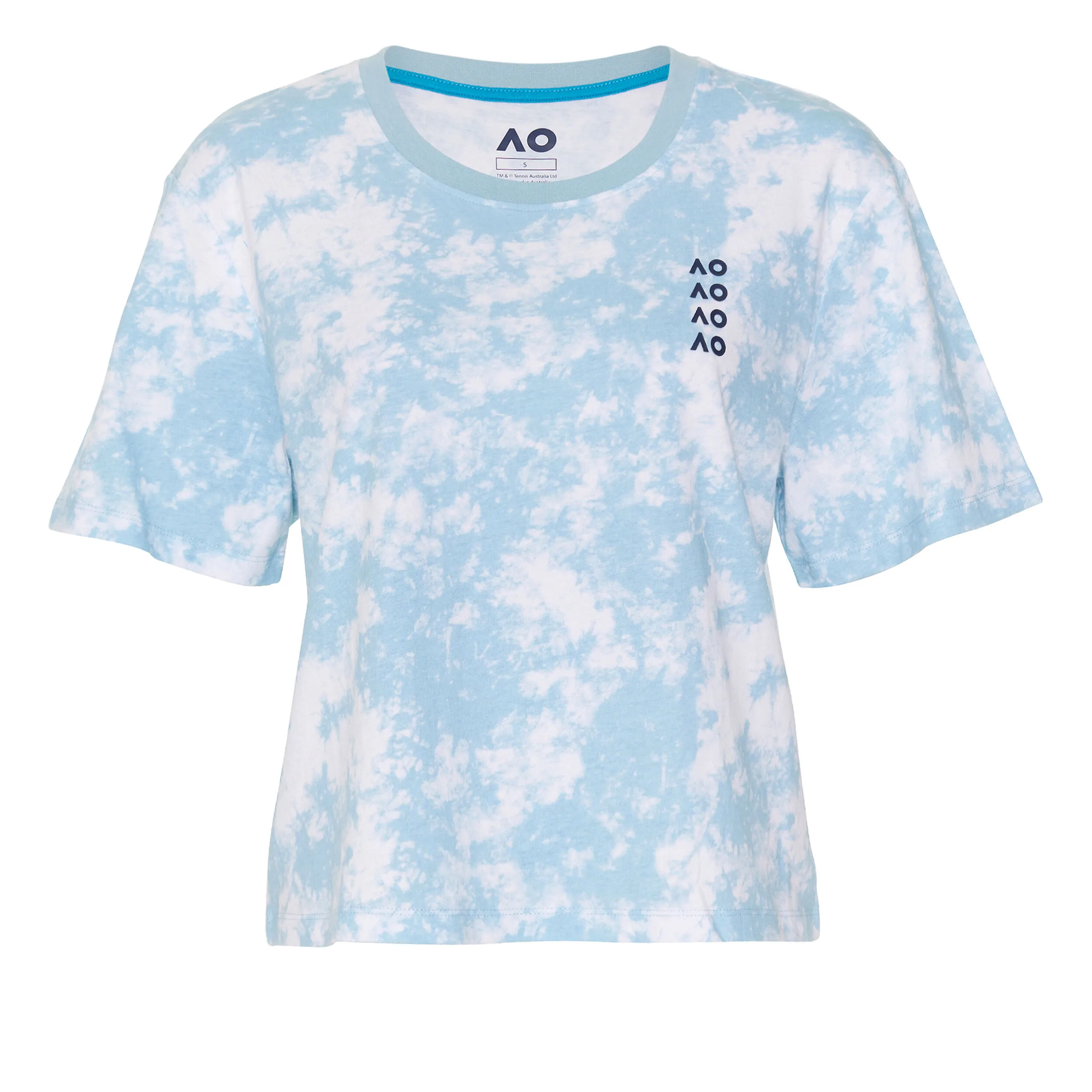 AO Tie Dye Cropped Camiseta De Manga Corta Mujeres