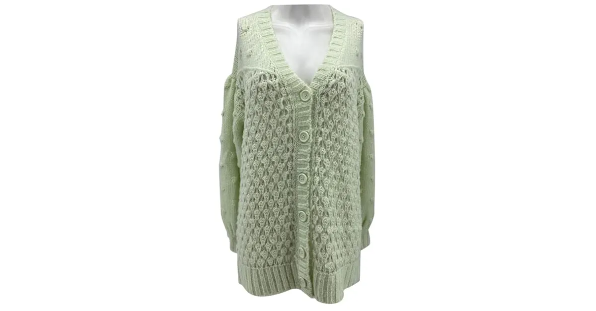 Autre Marque Camiseta de punto STEELE.fr 36 Lana Verde 