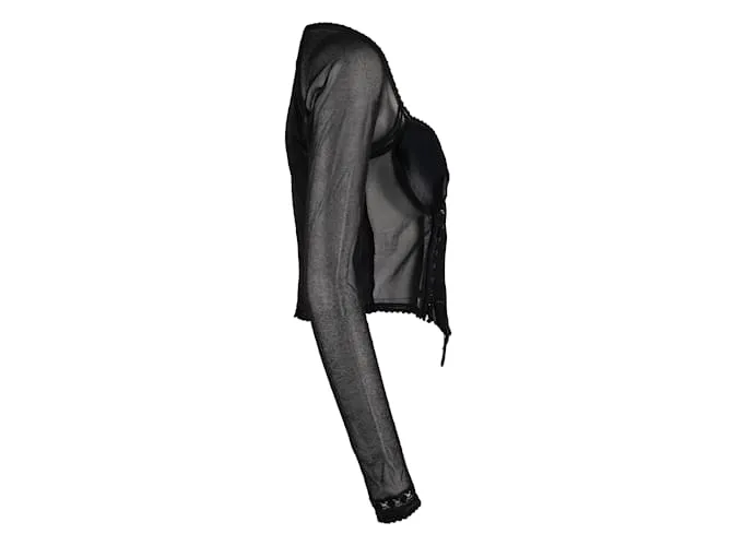 Autre Marque Colección Privée Top Corsé Negro 