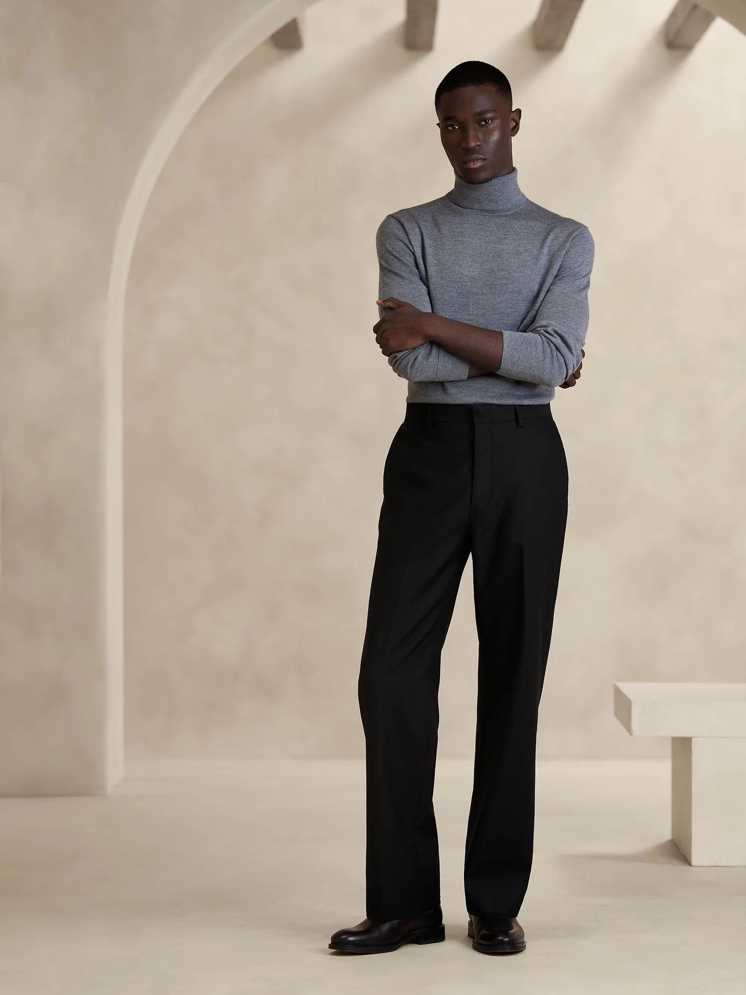 BANANA REPUBLIC PANTALON HOMBRE BARATHEA ITALIAN WOOL STRAIGHT PANT