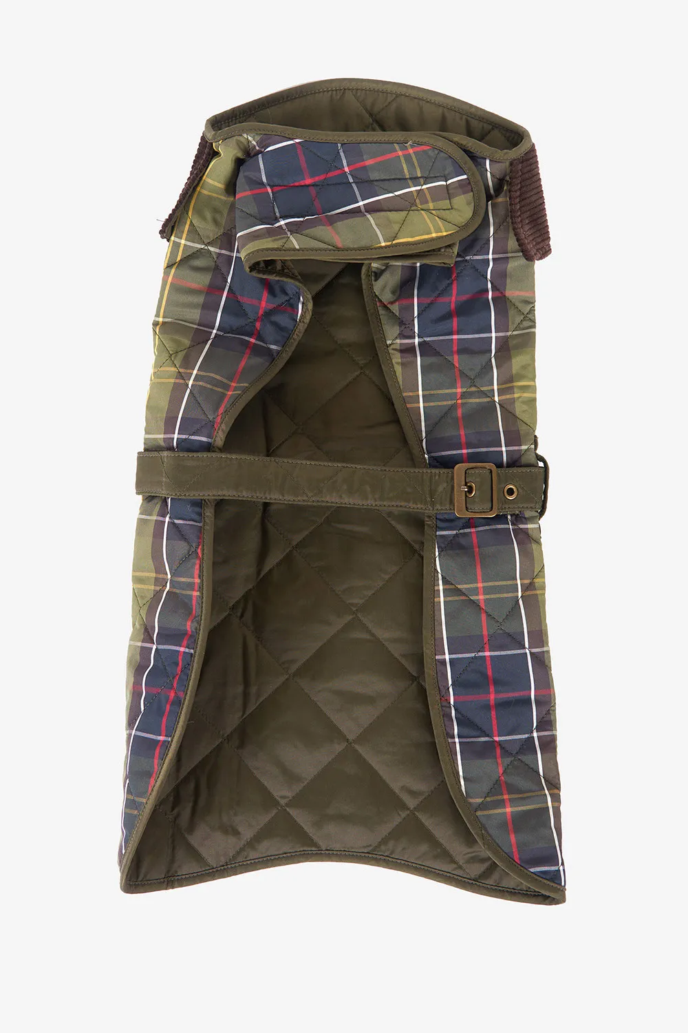 Barbour Abrigo Perro Tartan Quilted