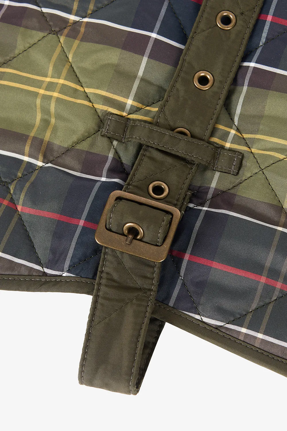 Barbour Abrigo Perro Tartan Quilted