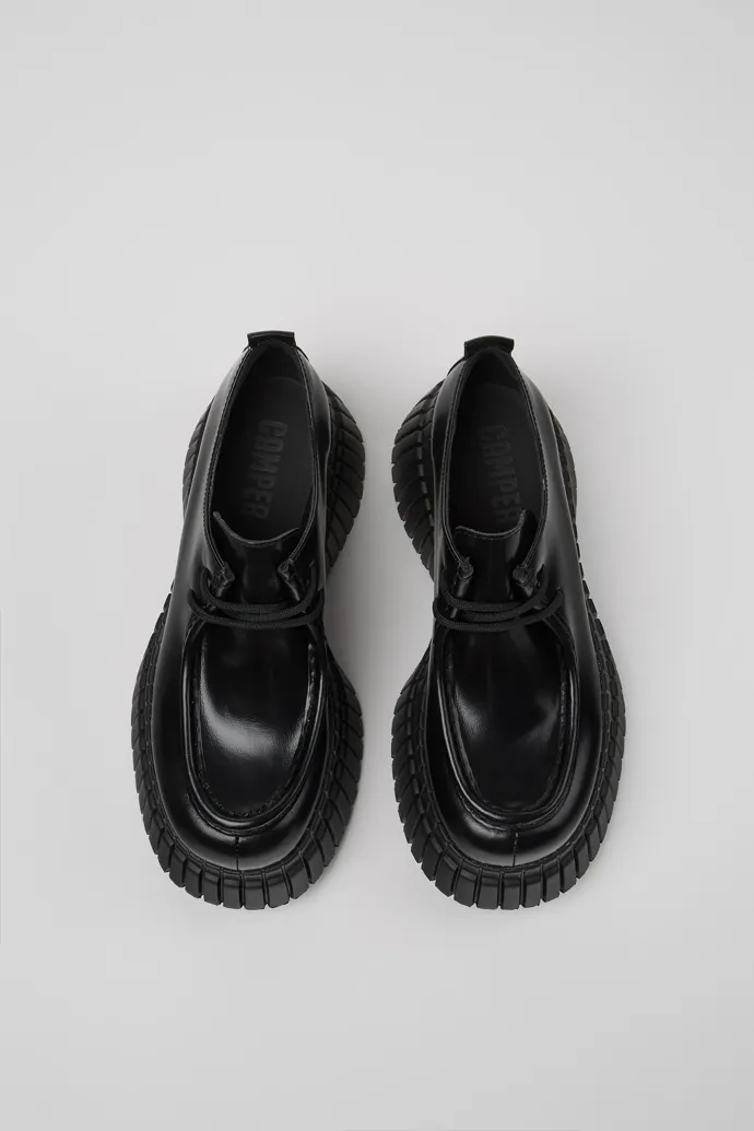 BCN Zapatos de piel negros para mujer