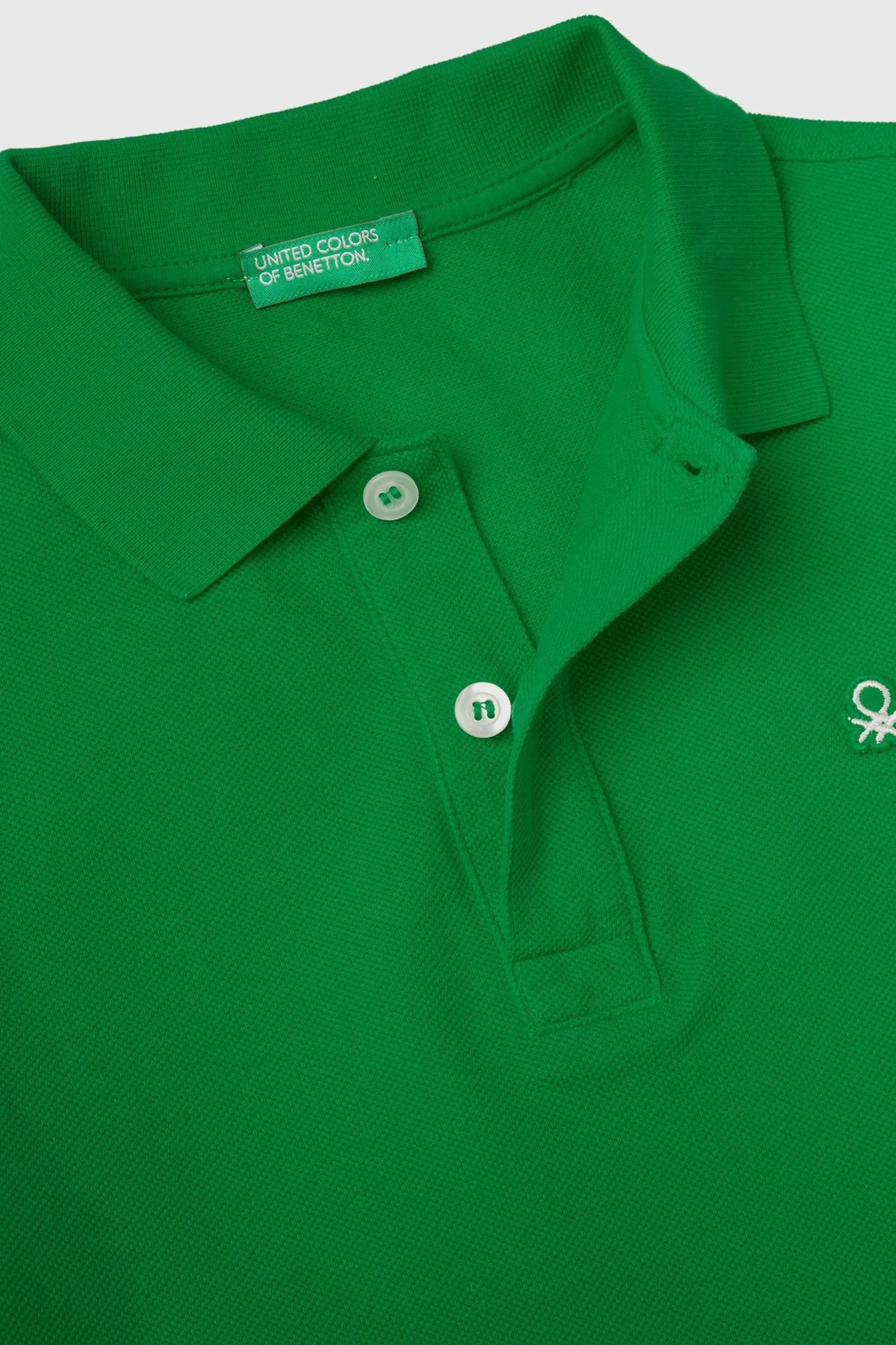 Benetton Boys 100% Cotton Logo Polo Shirt