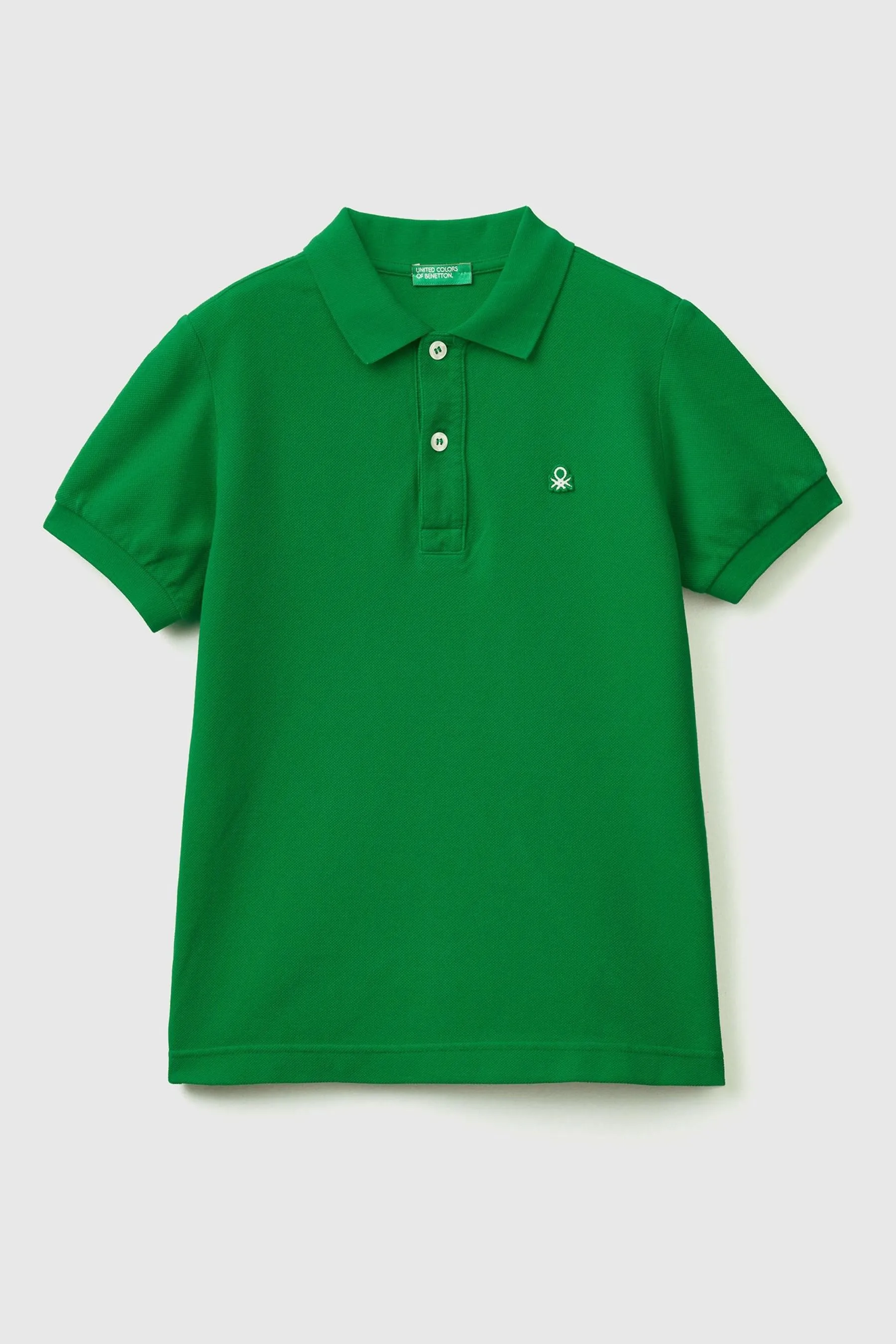 Benetton Boys 100% Cotton Logo Polo Shirt