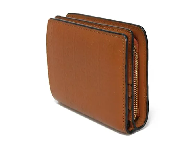 BILLETERA BIFOLD LOEWE EN CUERO MARRóN CASTAñO 