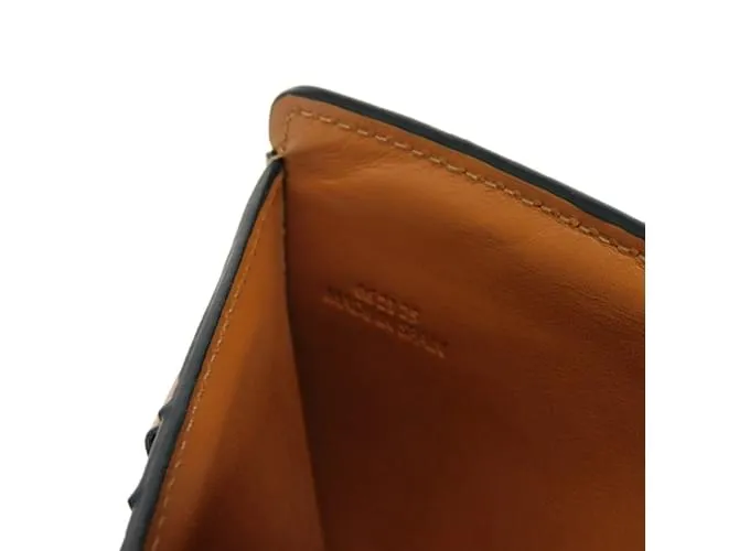 BILLETERA BIFOLD LOEWE EN CUERO MARRóN CASTAñO 