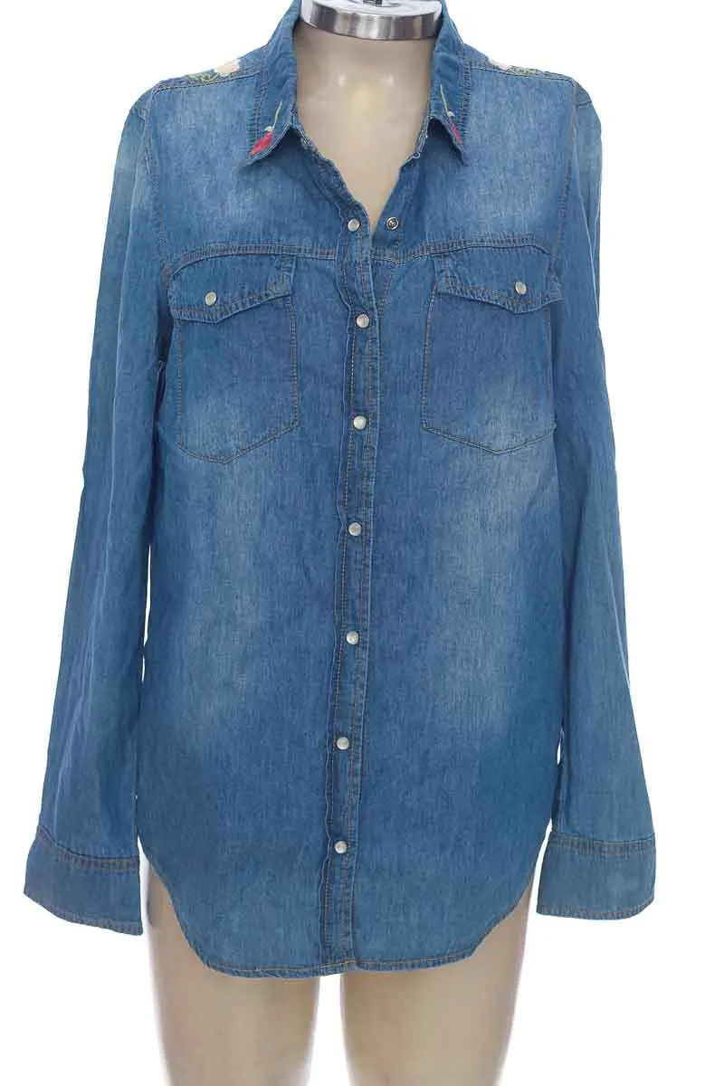BLUSA COLOR AZUL  SYBILLA