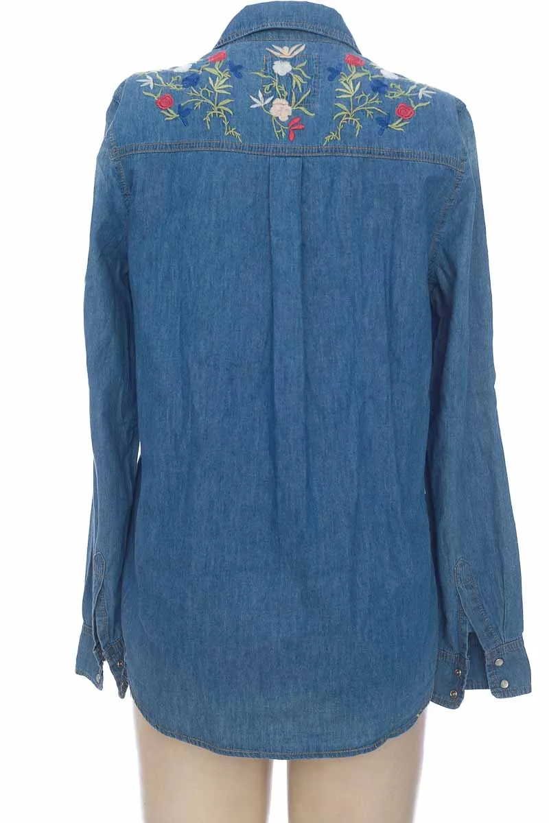 BLUSA COLOR AZUL  SYBILLA
