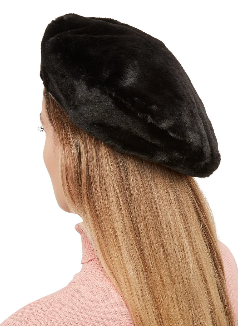 Boina Barts para mujer Astilbe de pelo sintético suave Ref. 4471009 Estampado de Leopardo