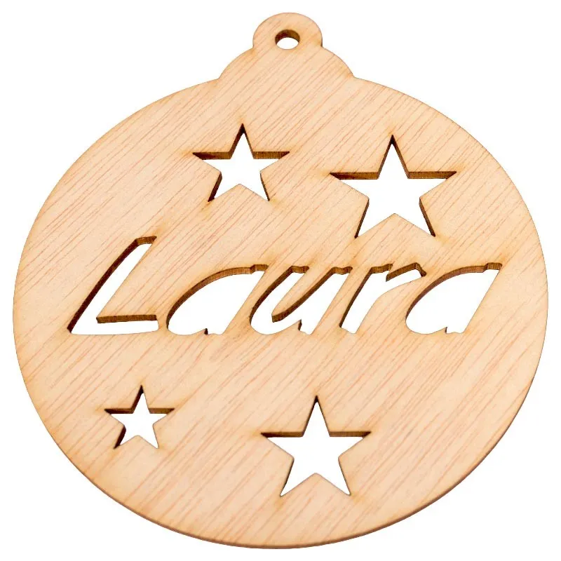 Bolas de navidad madera personalizadas