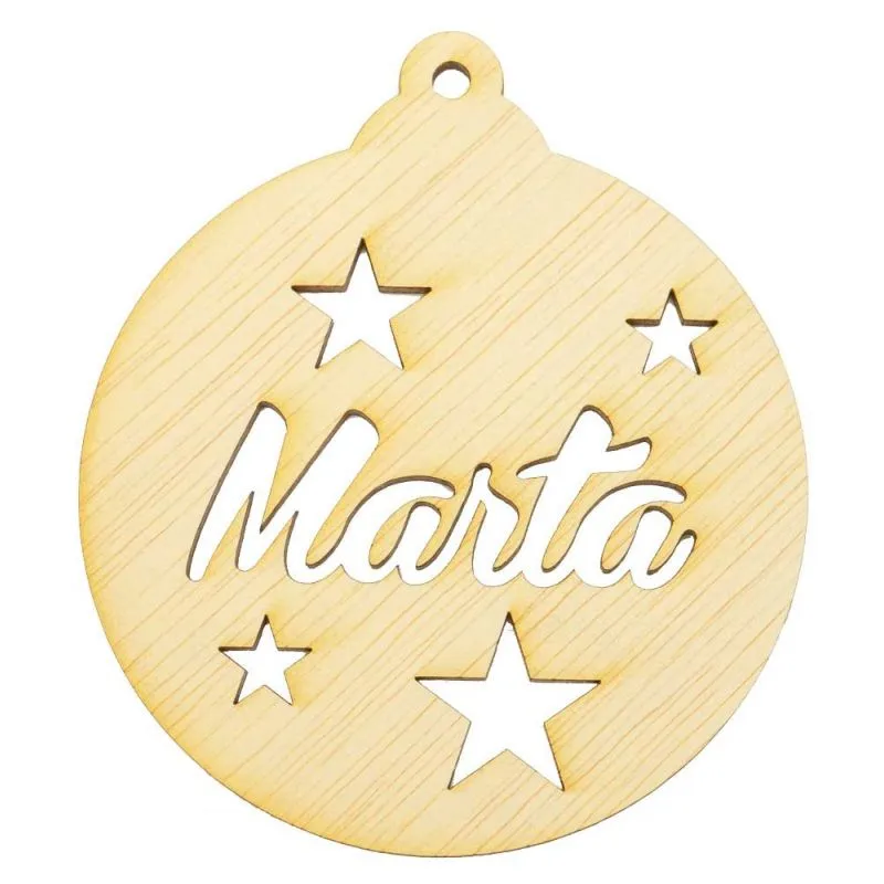 Bolas de navidad madera personalizadas