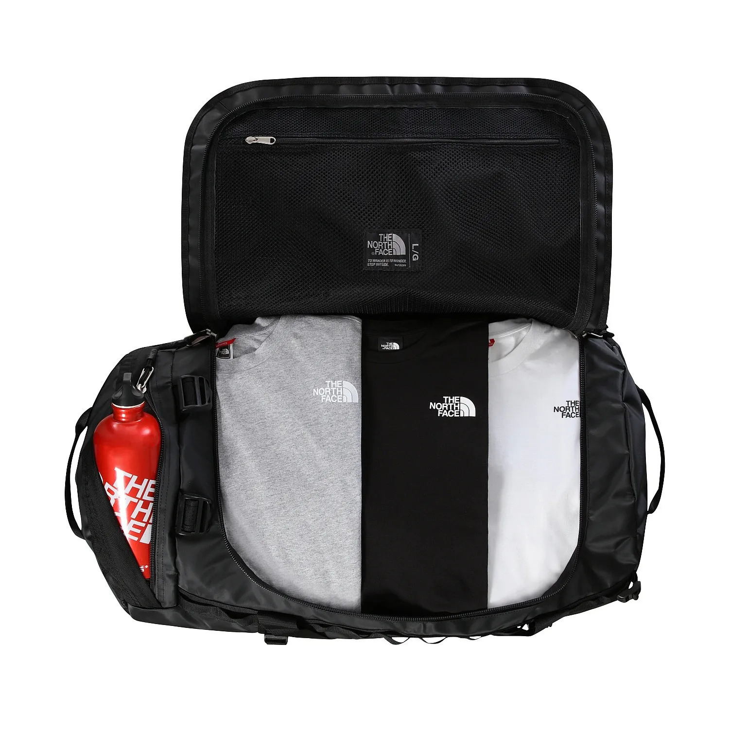 BOLSA THE NORTH FACE BASE CAMP DUFFEL L  TNF BLACK/TNF WHITE/NPF