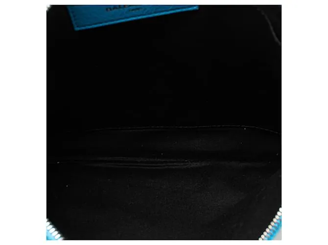 Bolsito de cuero azul Balenciaga Supermercado Azul claro 
