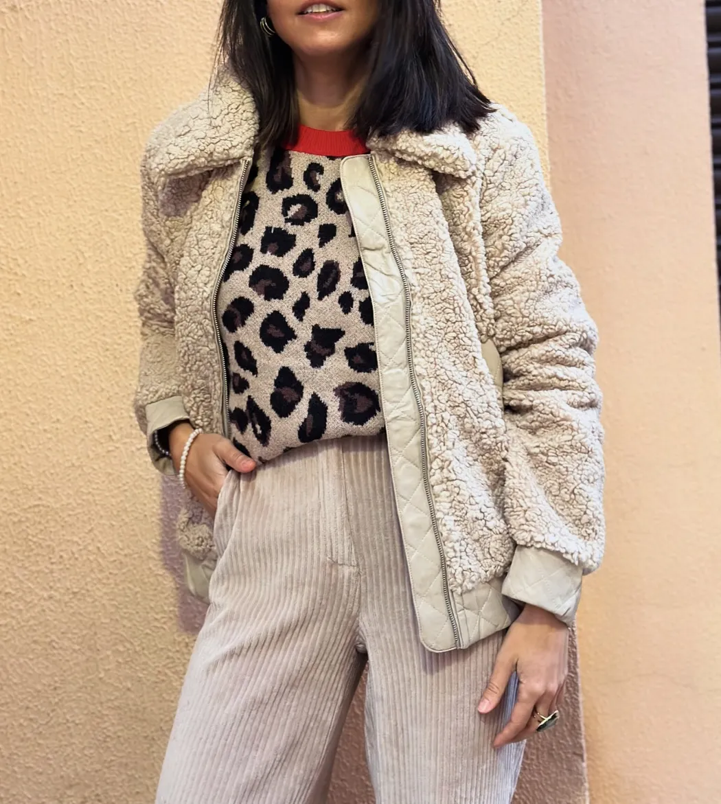 Bomber Borrego Beige
