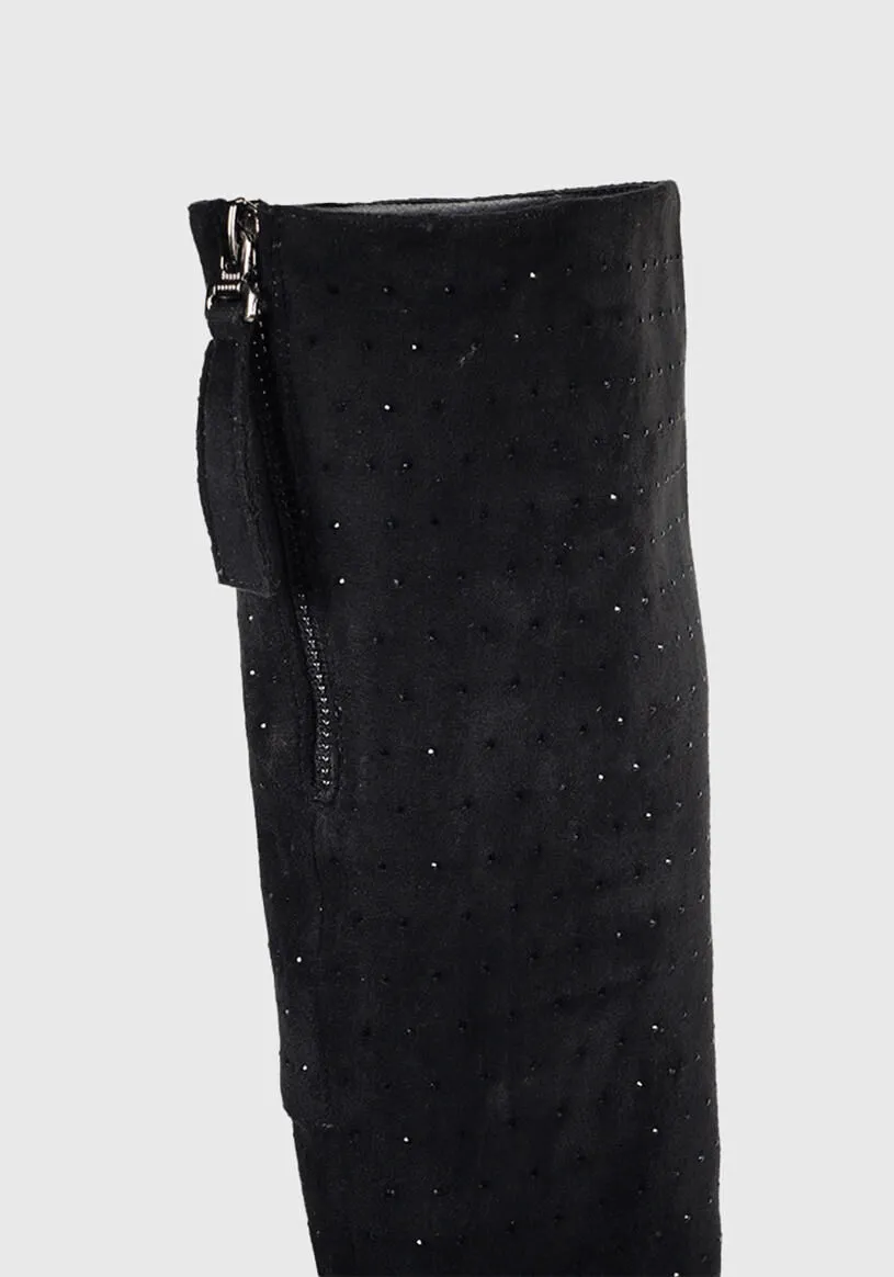 Bota Dalma Negro Con Brillos