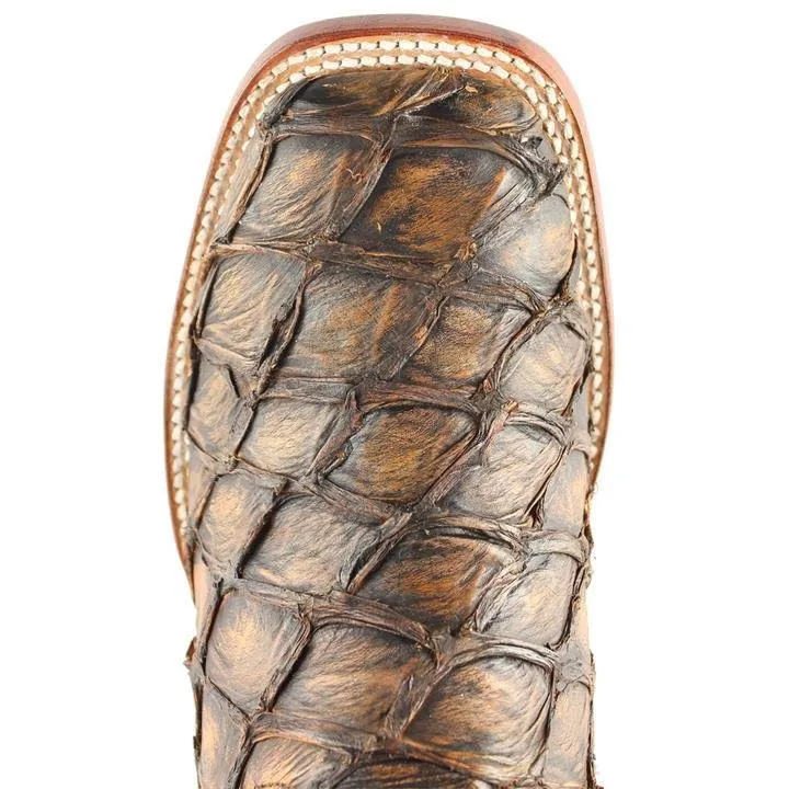 BOTAS DE PESCADO PIRARUCU ORIGINAL EN HORMA RODEO CUADRADA WW28241088