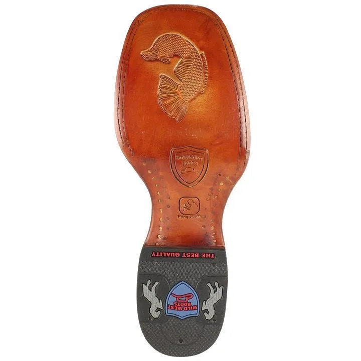 BOTAS DE PESCADO PIRARUCU ORIGINAL EN HORMA RODEO CUADRADA WW28241088