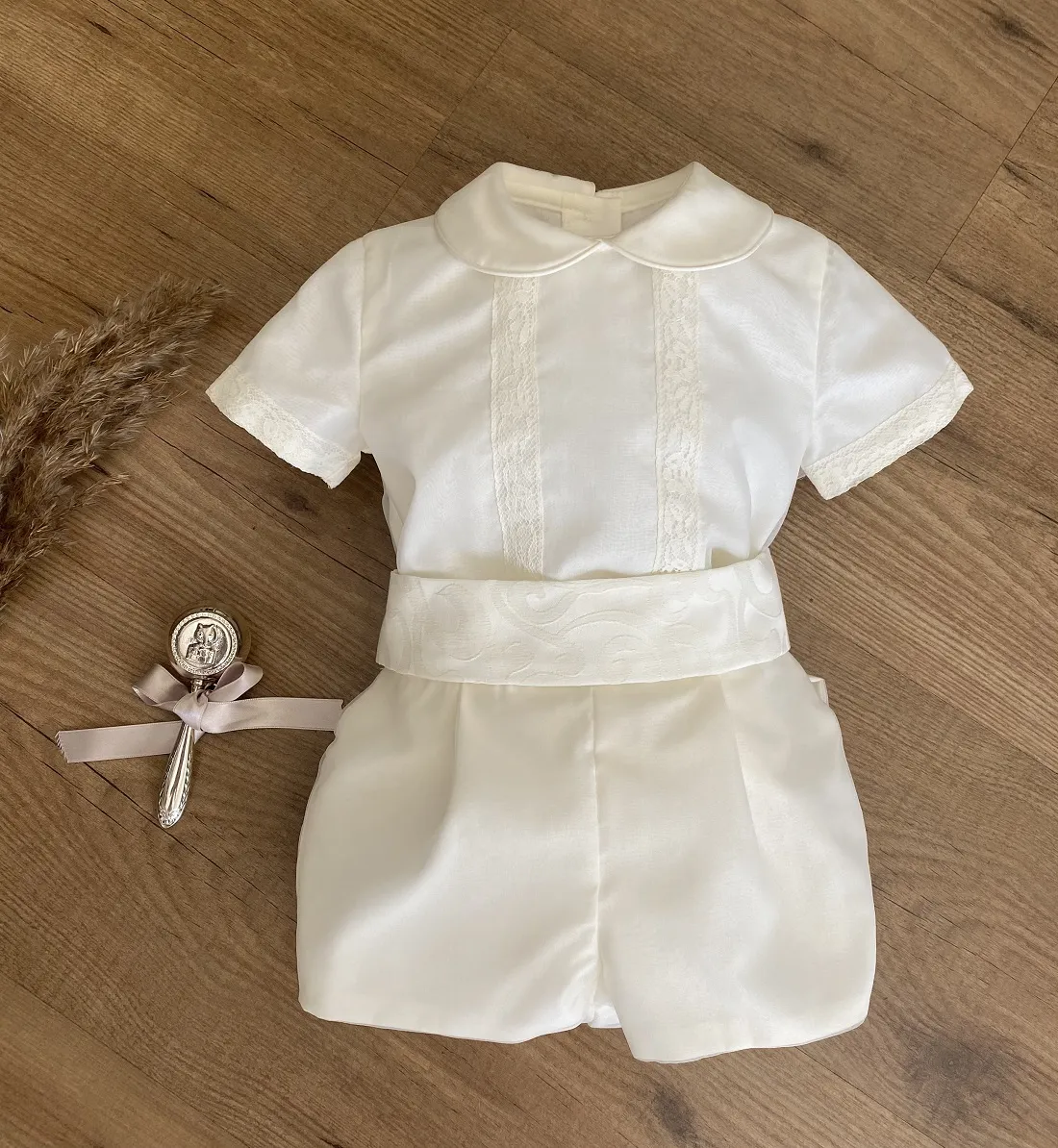 BOY SET FOR BAPTISM. THREE PIECES. 36121824 MONTHS