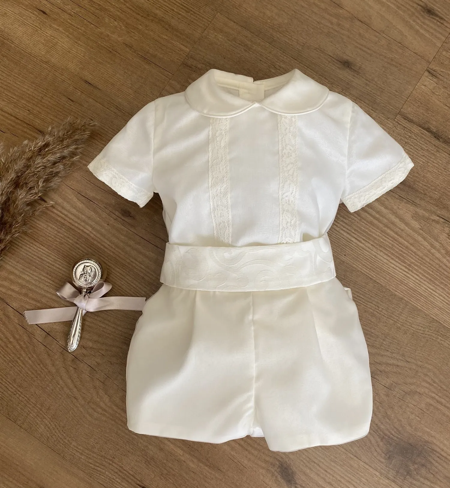BOY SET FOR BAPTISM. THREE PIECES. 36121824 MONTHS