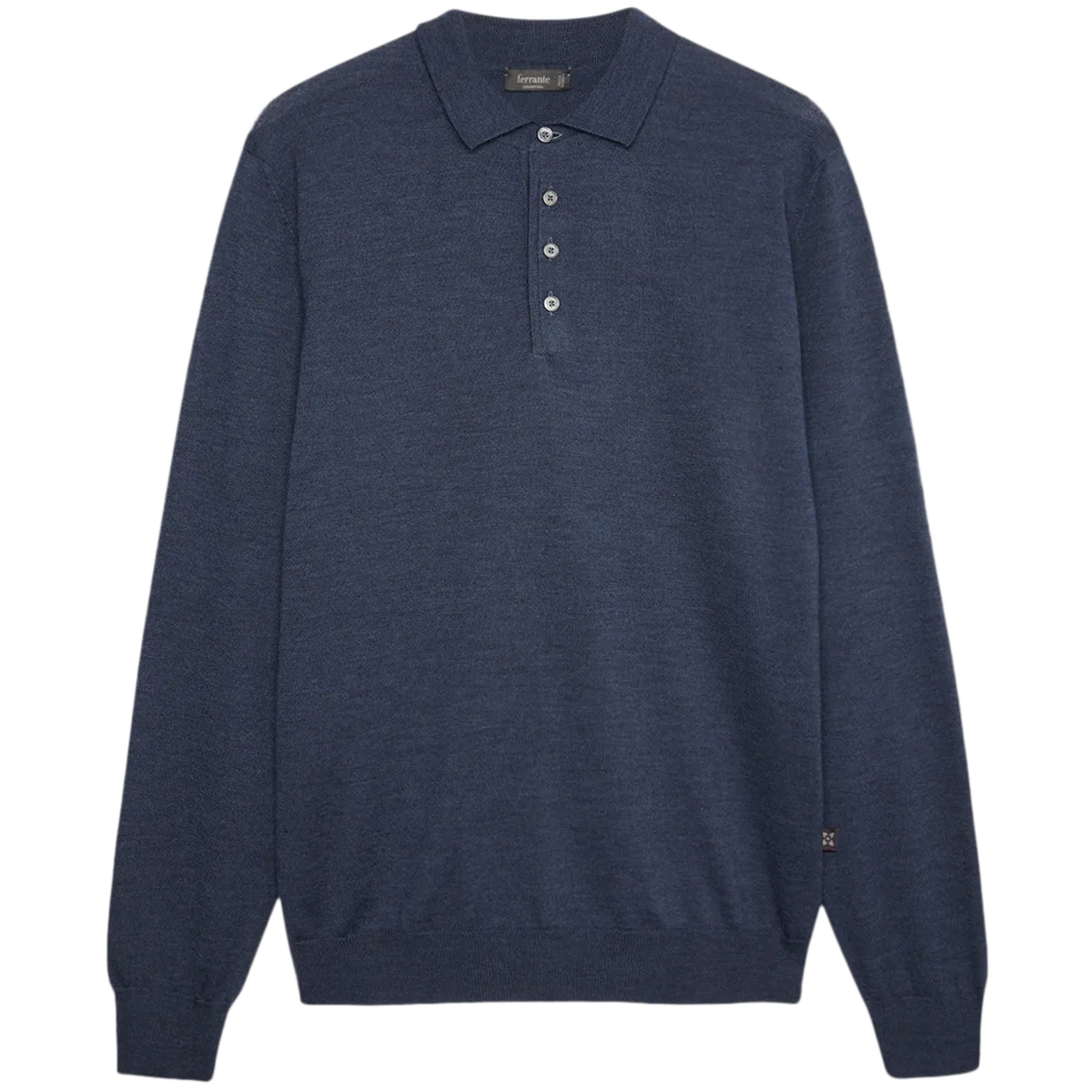 Brushed Pure Wool Polo Shirt