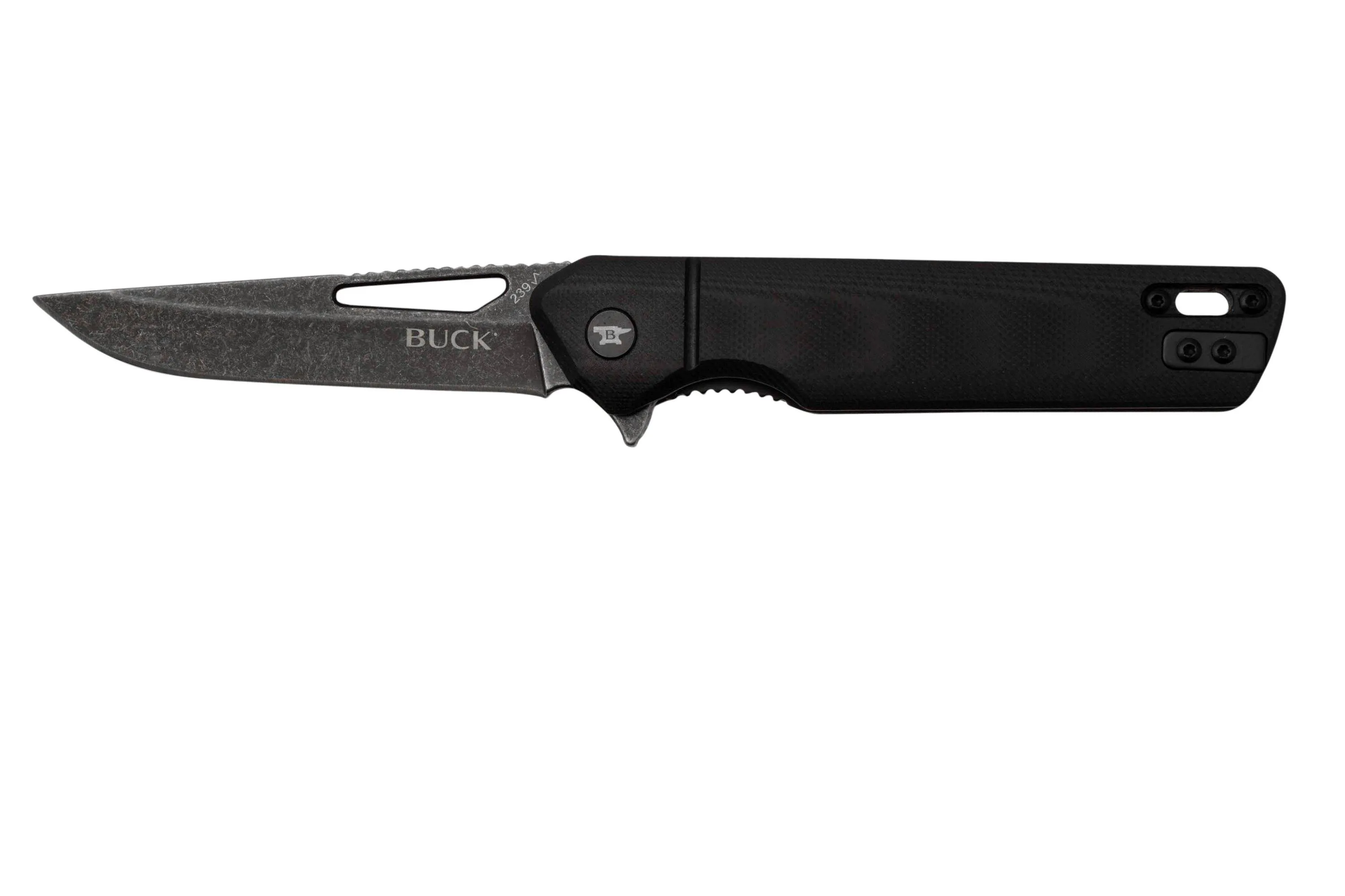 Buck Infusion Modified Tanto 0239BKS Black G10 navaja