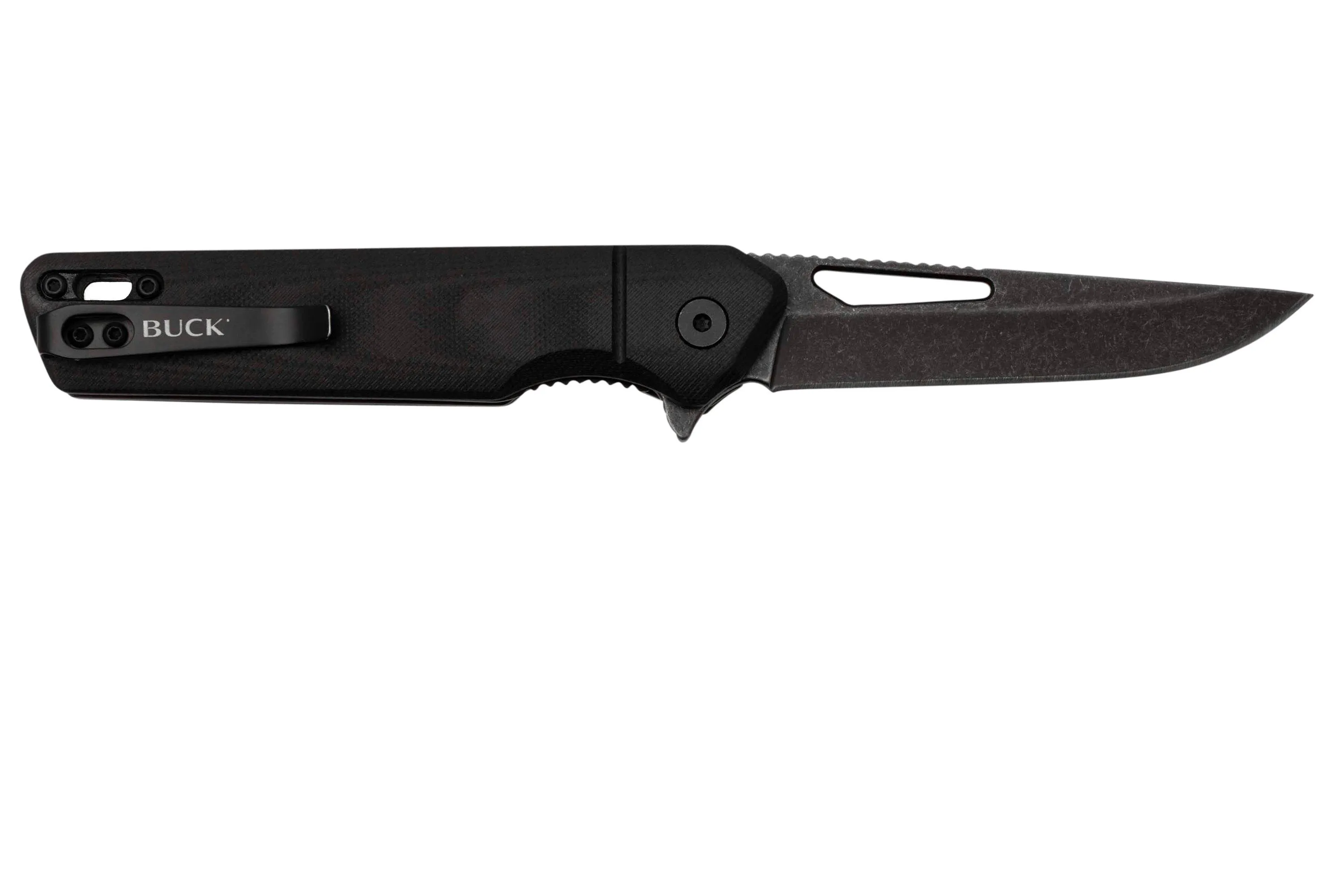 Buck Infusion Modified Tanto 0239BKS Black G10 navaja